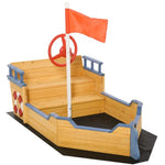 ZUN Kids Sandbox with Cover （Prohibited by WalMart） 96213562