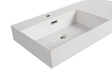 ZUN 60 Inch Resin basin For Bathroom Vanity,Vanity Top only W1972P186778