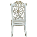 Ivory and Antique Pearl Side Chair with Nailhead Trim B062P209285