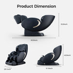 ZUN BOSSCARE 3D Zero Gravity Massage Chair,Full Body Shiatsu Recliner with APP Black W730P162463