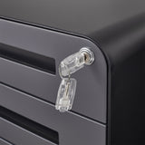 Rounded 3 drawer mobile filing simple style multifunctional legal/letter/A4 file storage W1247P248841