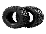 Complete Set of 4 All Terrain ATV UTV Tires 25x8-12 Front & 25x10-12 Rear 6PR Tubeless 87563144