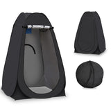 ZUN Portable Pop Up Privacy Tent, Outdoor Camping Bathroom Toilet Shower Tent with Carrying Bag Spacious 06621245