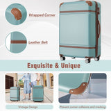 Hardshell Luggage Sets 4 Pieces 20"24"28" Luggages and Cosmetic Case Spinner Suitcase with TSA N732P170218M