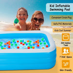 ZUN Inflatable Swimming Pools Inflatable Lounge Pool for Kids Baby Adult Inflatable Water Ball Pool for 58899658