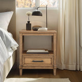 Woven Cane Nightstand B035P256573