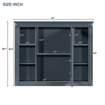 ZUN 35'' x 28'' Wall Mounted Bathroom Storage Cabinet, Medicine Cabinet, Modern Bathroom Wall Cabinet 65176810