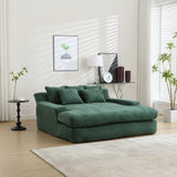 COOLMORE Chenille 2-seater lazy sofa With 5 back pillows,Comfy Sofa- Deep Seat Couch for Living W395P197931