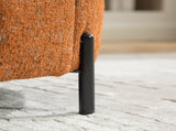 31.3"W Upholstered Round Ottoman With Reversible Lid, Chenille Storage Stool, Channel Tufted W3118P439477
