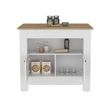 Arlet Kitchen Island Two Door Cabinet and Shelf B070P173164