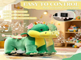 Green 6V Electric Ride On Horse Battery Powered Toy with Music, Forward Movement & Silent PU Wheels 88703768