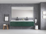 84 x 48 Inch LED Bathroom Mirror with Front and Backlight, Wall Mounted Vanity Mirror, Anti-Fog, W2287P277637