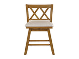 24in Brookline XX-Back Swivel Barstool - Oak B2791P610441
