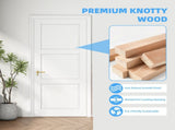 30" X 80"3-Panel Slab Door ,French Interior Door Paintable MDF Door Panel,Pre-Assembled Panel for W5277P522720