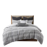 ZUN Cotton Jacquard Duvet Cover Mini Set B03596481