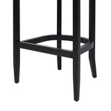 Americana Mid-Century Modern 30.5" Cane Back Bar Stool, Jet Black B2719P297791