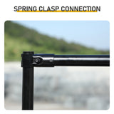 10 x 10 ft Large Metal Chicken Coop, Walk-in Poultry Cage Chicken Hen Run House with Waterproof 90845819