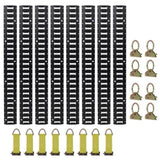 4ft E Track Tie-Down Rail Kit,Indoor E Track 4' for Garages, Vans, Trailers, Motorcycle Tie W465P262570