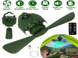 3-in-1 Camping Fan with LED Lantern, Portable Hanging Tent Fan 3 Speed Wind, Timer Function & Power 52683386