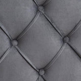 Velvet Button Tufted-Upholstered Bed with Wings Design - Strong Wood Slat Support - Easy Assembly W2297141187