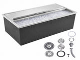 Drop-In Ice Chest, Stainless Steel Ice Storage Box with Sliding Lid and Drain Hose, Ice Bin for 50601317