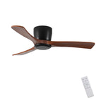 ZUN 42 Inch Ceiling Fan no light with Remote Control, Low Profile Flush Mount Ceiling Fan without W2352P221669