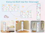 Waterproof Unicorn Print Baby Playpen Mat Roll-Up Portable Foam Mat for Indoor Outdoor Crawling & 66440538