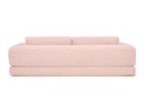 2-in-1 Folding Convertible Sofa Bed, Modern Corduroy Sleeper Couch with 2*pillows, Futon Modular W1117P417305