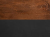53 inch Writing Desk, No Assembly Required, Black and Whiskey Finish B108P160151