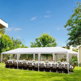 3*9m Non-Cloth PE Cloth Plastic Sprayed Iron Pipe Outdoor Party Tent White 15998186