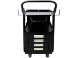 Heavy Duty 2-Tier 4 Drawers Rolling Welding Cart Portable Welder Storage Trolley with Wheels for MIG W465P332930
