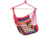 Distinctive Cotton Canvas Hanging Rope Chair with Pillows Rainbow 54750253