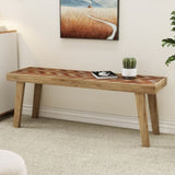 Mango Wood Bench,Natural N768P230679N