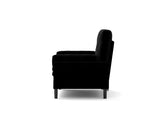 Black 2 seater sofa sleeper with recline fuction W570P195344