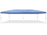 10x20 ft Instant Pop Up Canopy Tent Blue, 6 Mesh Panels 2 Doors 4 Net Sides, Powder Coated Iron 07293396