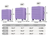 HIFINE TOURIST 20"/24"/28" 3 pcs/set in ABS Spinner Wheel Luggage, Carry on Suitcase, Matching W2787P342136