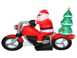 6ft 18W 7 LED Lights Santa Claus Rides Motorcycle Garden Santa Claus Decoration 34343465