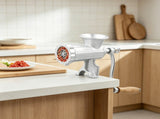 Manual Meat Grinder with Steel Table Clamp, 1 Blade 2 Cutting Plates, 3 Sausage Tubes, Hand Mincer 90466921