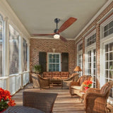 60 inch 3 Solid Wood Blade DC Motor Ceiling Fan Decorate for the Living Room with Light KBS-6005