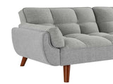 New Design Linen Sofa Furniture Adjustable Backrest Easily Assembled Recliners-GRAY 38632181