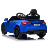 ZUN BMW M4 12v Kids ride on toy car 2.4G W/Parents Remote Control,Three speed adjustable,Power display, W1578P214204