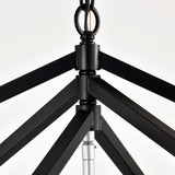 4-Light Farmhouse Kitchen Chandeliers, Matte Black and Sliver Vintage Rustic Cage Light Fixture W1592P209924
