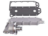 Oil Cooler Housing Filter Head w/ Gasket Fits for Cummins 6CT ISC QSC 8.3 ISL QSL 8.9L 3974325, 28434542