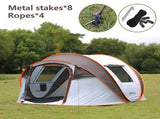 4-6 Persons White Light Orange Pop-Up Boat Tent T2602P172603