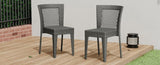 FARLEY STACKING SIDECHAIR,Set of 2,KD,GREY N762P234585E