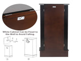Jewelry Cabinet Box Storage Chest Necklace Wood Walnut Stand Organizer 28727290