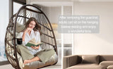 Swing Hammock Egg Basket Chairs Without Stand Indoor Outdoor, UV Resistant Cushion Hanging Chair, W2707P184371