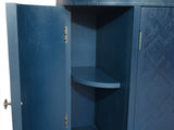47''Oval Storage with 4 Doors,Buffet Sideboard with Storage, Fluted Accent Storage W2295P290657