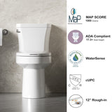 4.8 LPF 1.28 GPF Siphonic Two-Piece Toilet, Side Single Flush, CUPC, Watersense, ADA Height, Gloss W3192P279681