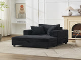 Chaise Lounge Chair with Removable Ottoman Accent Sofa Bed Upholstered Sleeper Couch Bed with W1170P353044